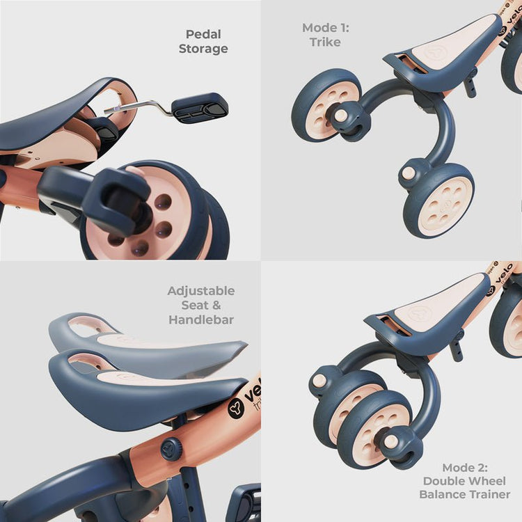 YVOLUTION | Y VELO TRIKE - PEACH *PRE - ORDER* TRIKE ONLY by YVOLUTION - The Playful Collective