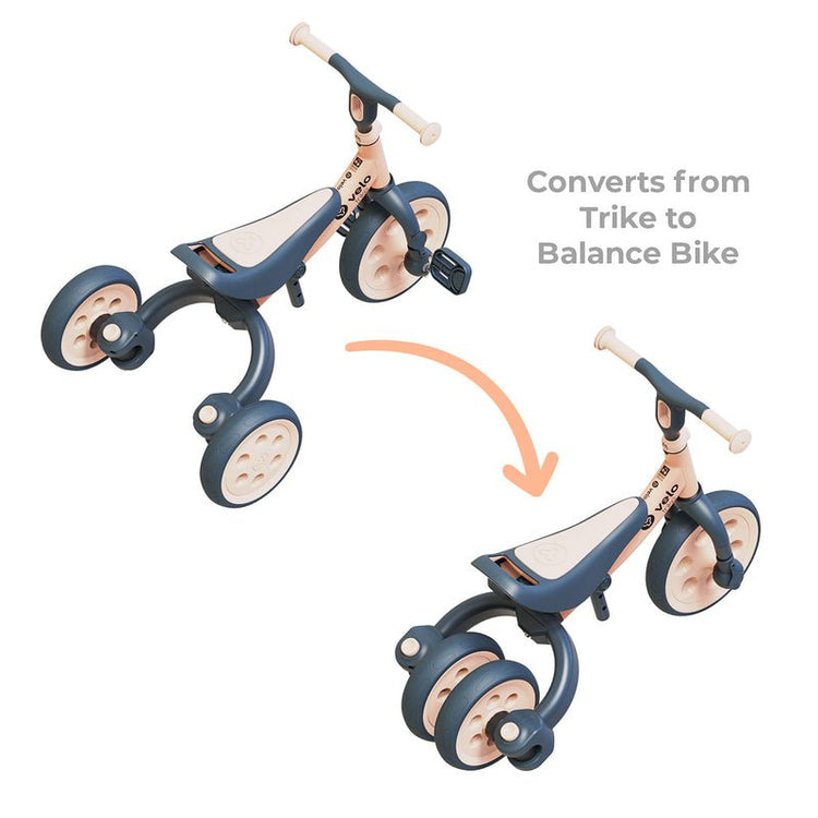 YVOLUTION | Y VELO TRIKE - PEACH *PRE - ORDER* TRIKE ONLY by YVOLUTION - The Playful Collective