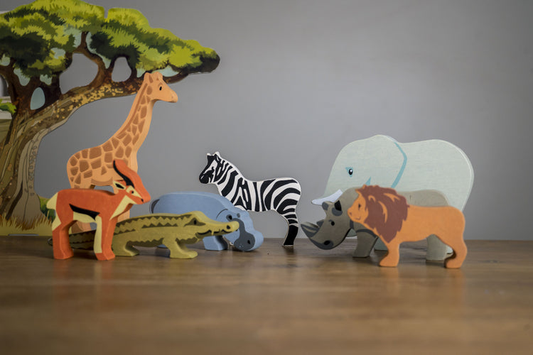 TENDER LEAF TOYS | SET OF 8 SAFARI ANIMALS