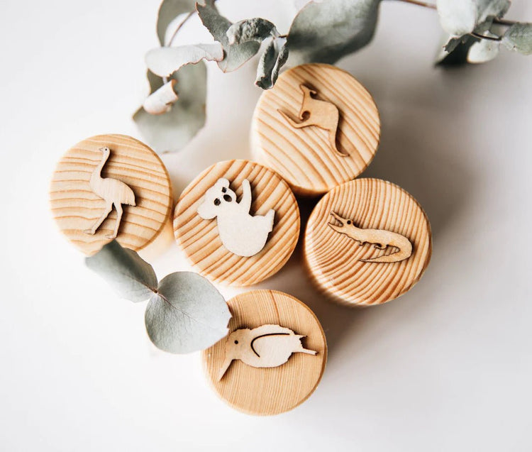 AUSTRALIAN ANIMALS PLAYDOUGH STAMPS by BEADIE BUG PLAY - The Playful Collective