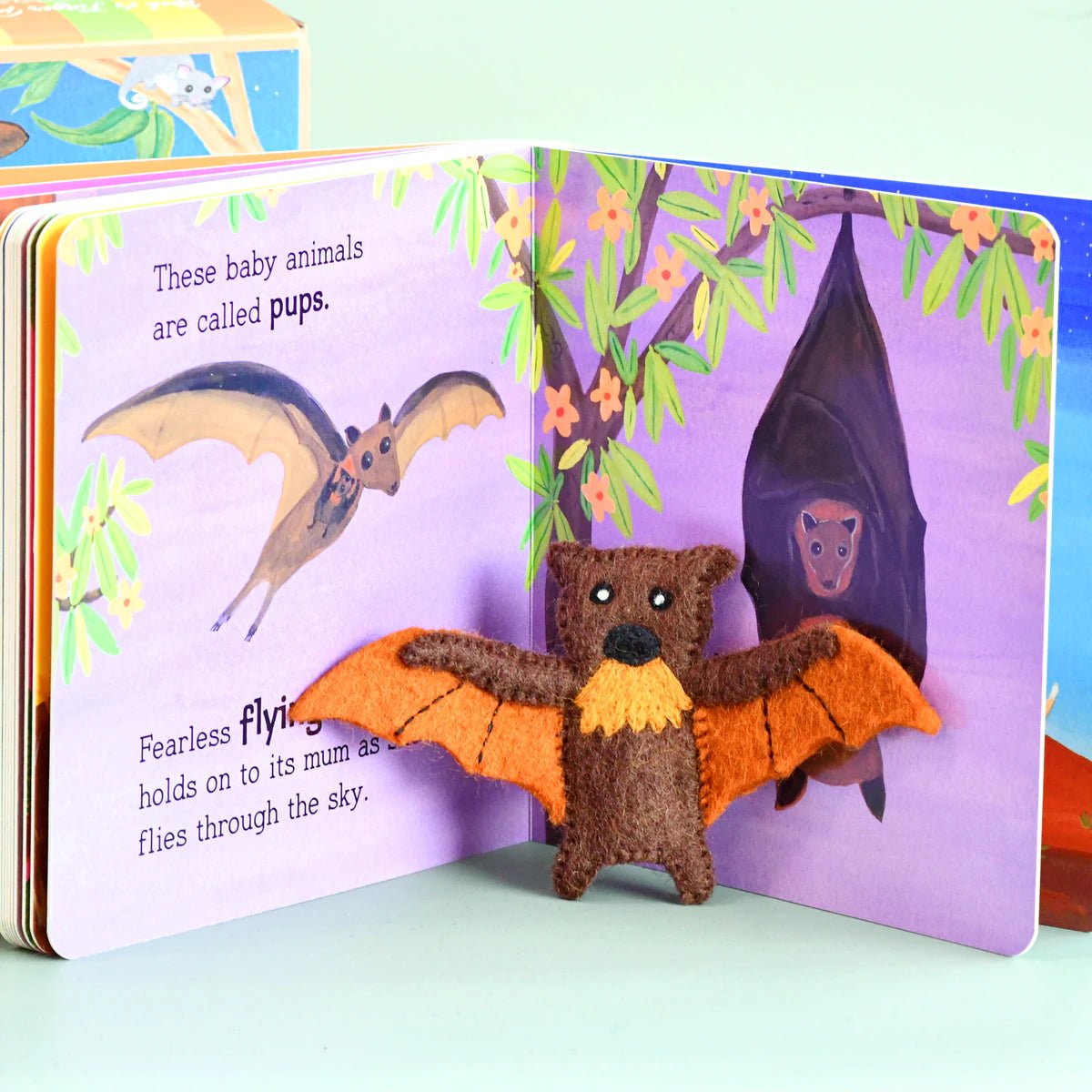 AUSTRALIAN BABY ANIMALS BY FRANÉ LESSAC - BOOK & FINGER PUPPET SET by TARA TREASURES - The Playful Collective
