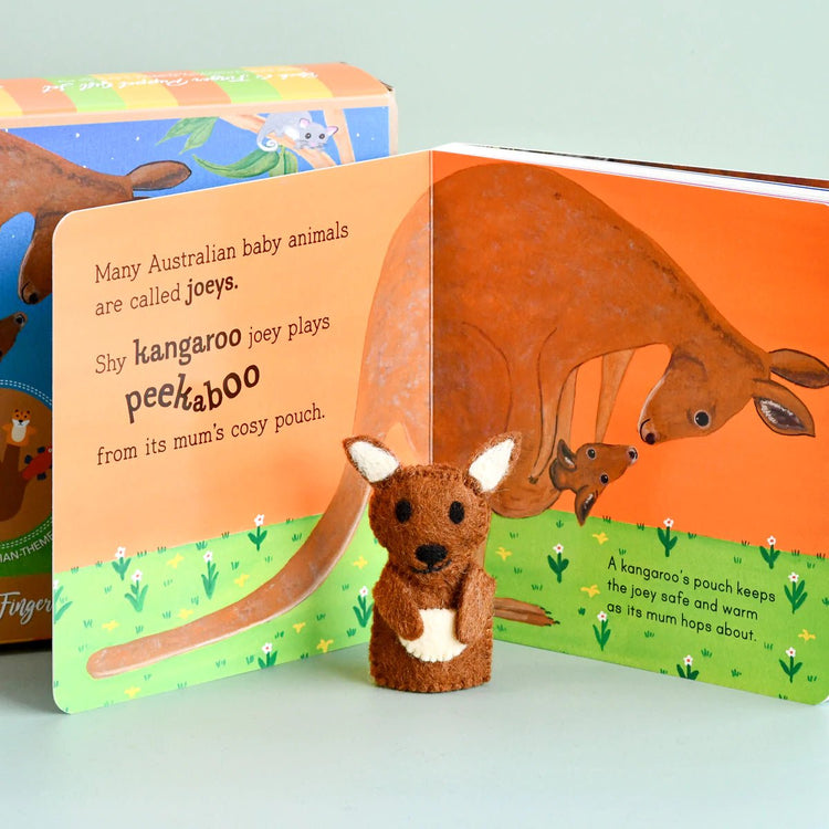 AUSTRALIAN BABY ANIMALS BY FRANÉ LESSAC - BOOK & FINGER PUPPET SET by TARA TREASURES - The Playful Collective