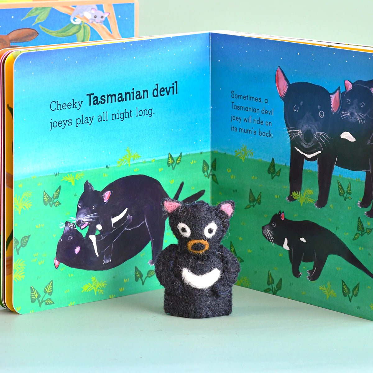 AUSTRALIAN BABY ANIMALS BY FRANÉ LESSAC - BOOK & FINGER PUPPET SET by TARA TREASURES - The Playful Collective