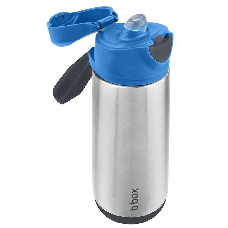 B.BOX INSULATED SPORT SPOUT BOTTLE 500mL Blue Slate by B.BOX - The Playful Collective