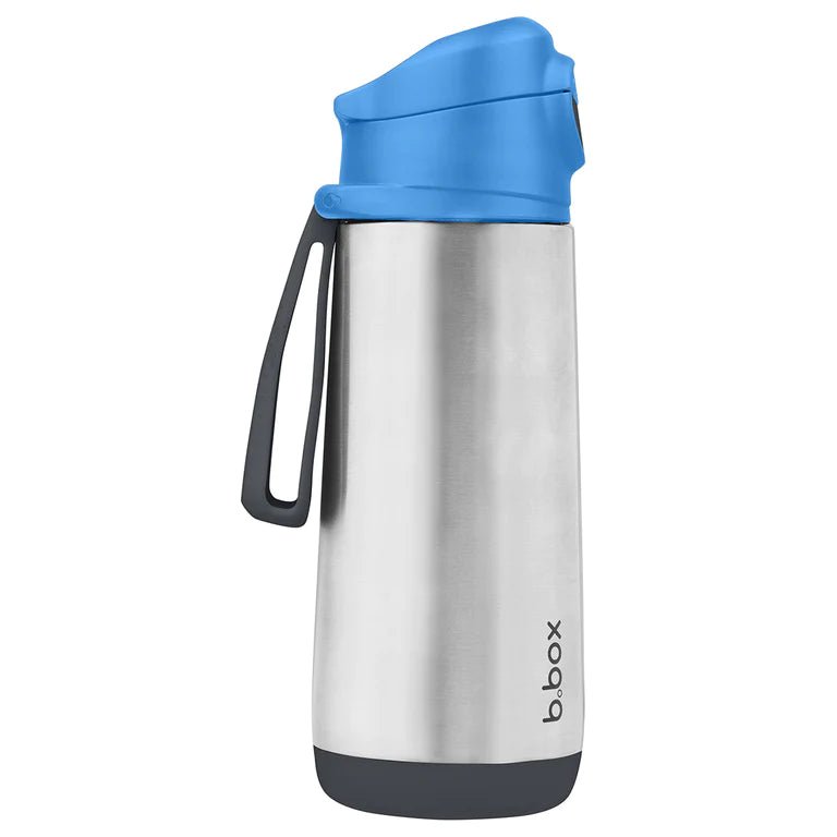 B.BOX INSULATED SPORT SPOUT BOTTLE 500mL Blue Slate by B.BOX - The Playful Collective