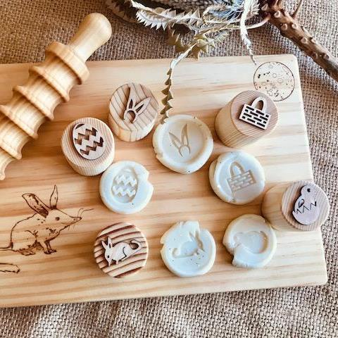 BEADIE BUG PLAY | ASSORTED EASTER PLAYDOUGH STAMPS by BEADIE BUG PLAY - The Playful Collective