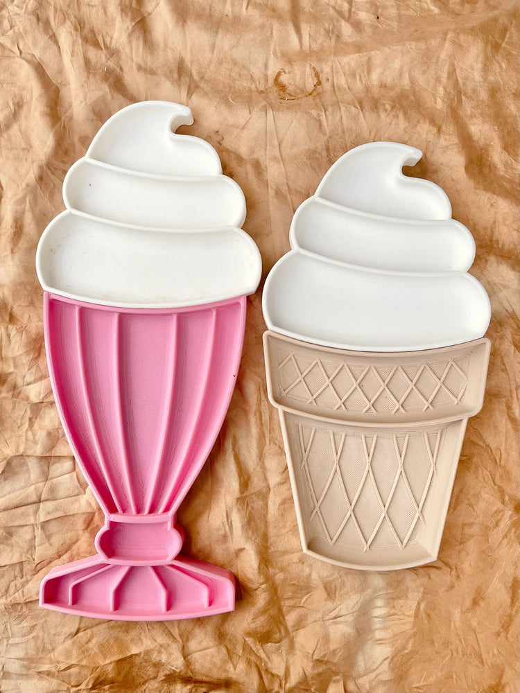 BEADIE BUG PLAY | LARGE SUNDAE CUP TRINKET TRAY / BIOPLASTIC SENSORY TRAY (2 PIECE) by BEADIE BUG PLAY - The Playful Collective