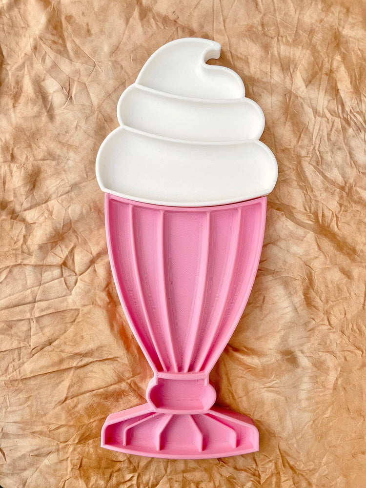 BEADIE BUG PLAY | LARGE SUNDAE CUP TRINKET TRAY / BIOPLASTIC SENSORY TRAY (2 PIECE) by BEADIE BUG PLAY - The Playful Collective