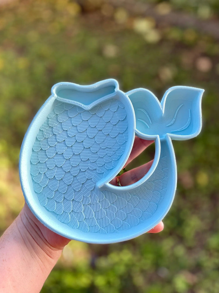 BEADIE BUG PLAY | MERMAID TAIL TRINKET TRAY / BIOPLASTIC SENSORY TRAY by BEADIE BUG PLAY - The Playful Collective