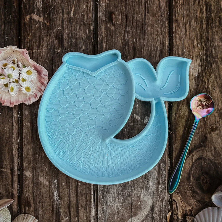BEADIE BUG PLAY | MERMAID TAIL TRINKET TRAY / BIOPLASTIC SENSORY TRAY by BEADIE BUG PLAY - The Playful Collective