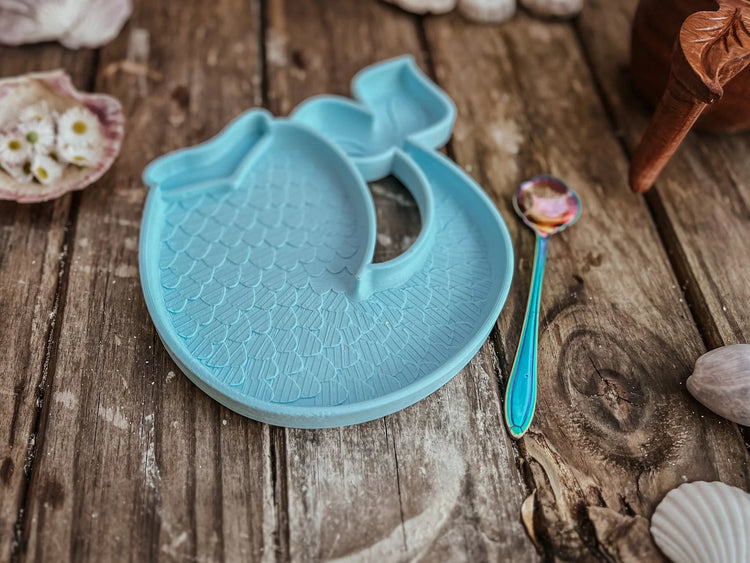 BEADIE BUG PLAY | MERMAID TAIL TRINKET TRAY / BIOPLASTIC SENSORY TRAY by BEADIE BUG PLAY - The Playful Collective