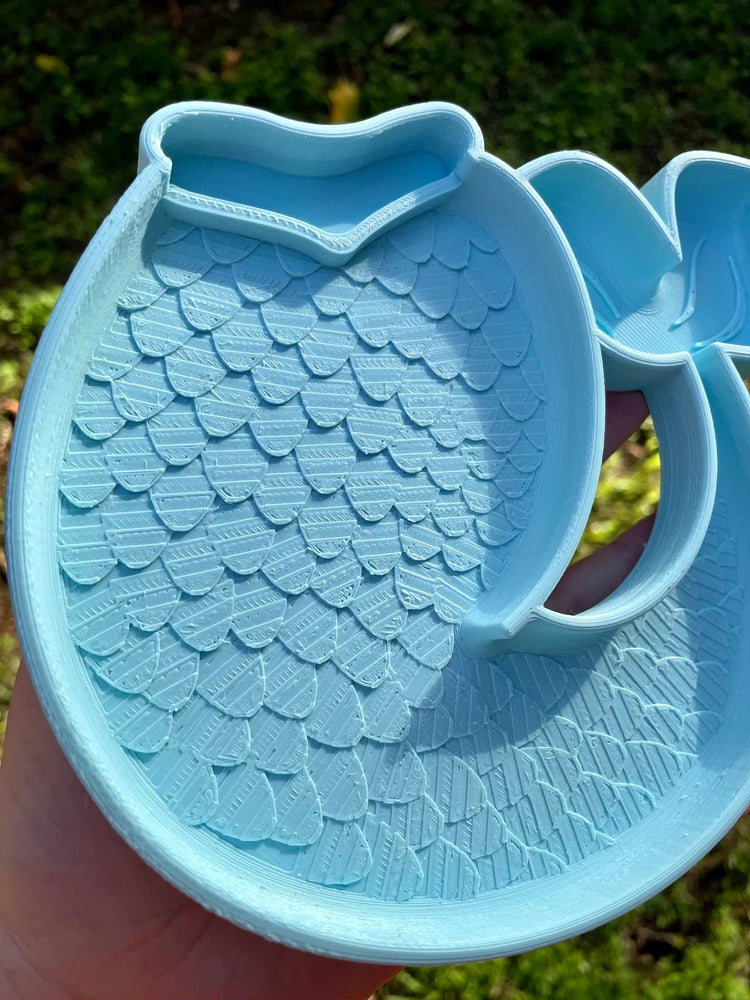 BEADIE BUG PLAY | MERMAID TAIL TRINKET TRAY / BIOPLASTIC SENSORY TRAY by BEADIE BUG PLAY - The Playful Collective