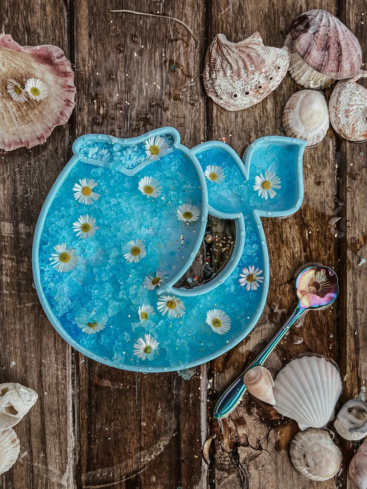 BEADIE BUG PLAY | MERMAID TAIL TRINKET TRAY / BIOPLASTIC SENSORY TRAY by BEADIE BUG PLAY - The Playful Collective