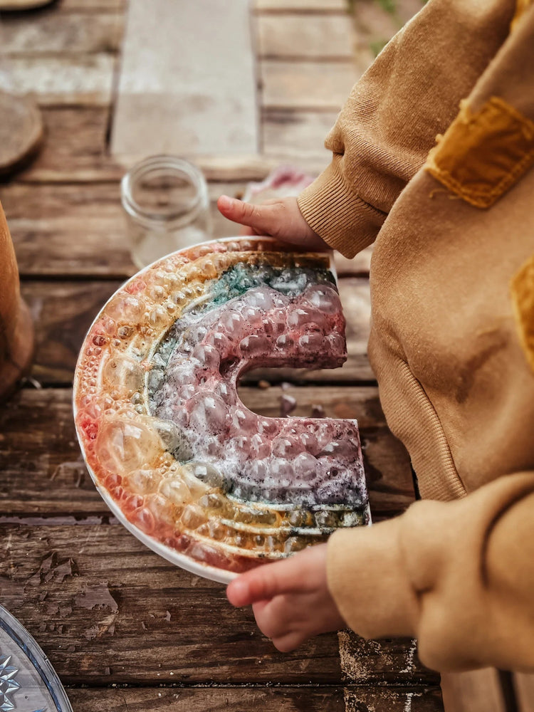 BEADIE BUG PLAY | RAINBOW TRINKET TRAY / BIOPLASTIC SENSORY TRAY by BEADIE BUG PLAY - The Playful Collective
