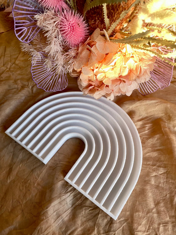 BEADIE BUG PLAY | RAINBOW TRINKET TRAY / BIOPLASTIC SENSORY TRAY by BEADIE BUG PLAY - The Playful Collective