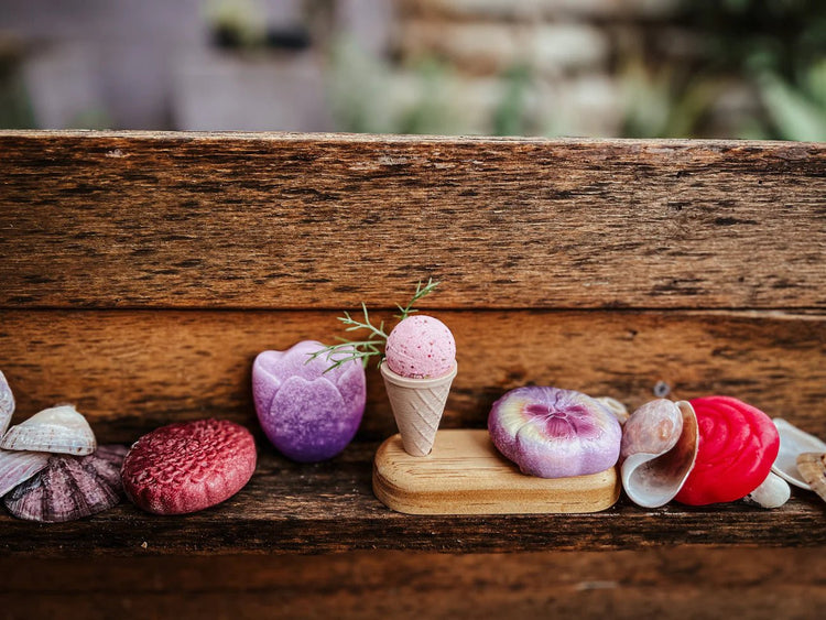 BEADIE BUG PLAY | WOODEN ICE-CREAM CONE HOLDER - 2 HOLE by BEADIE BUG PLAY - The Playful Collective