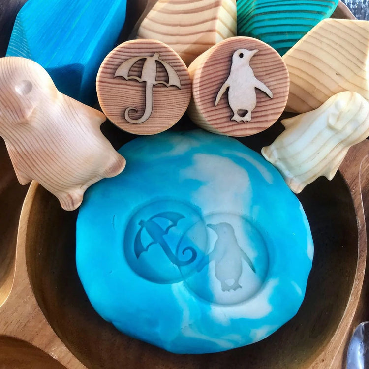 BEADIE BUG PLAY | WOODEN WINTER PLAYDOUGH STAMPS by BEADIE BUG PLAY - The Playful Collective