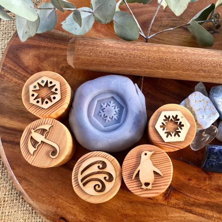 BEADIE BUG PLAY | WOODEN WINTER PLAYDOUGH STAMPS by BEADIE BUG PLAY - The Playful Collective
