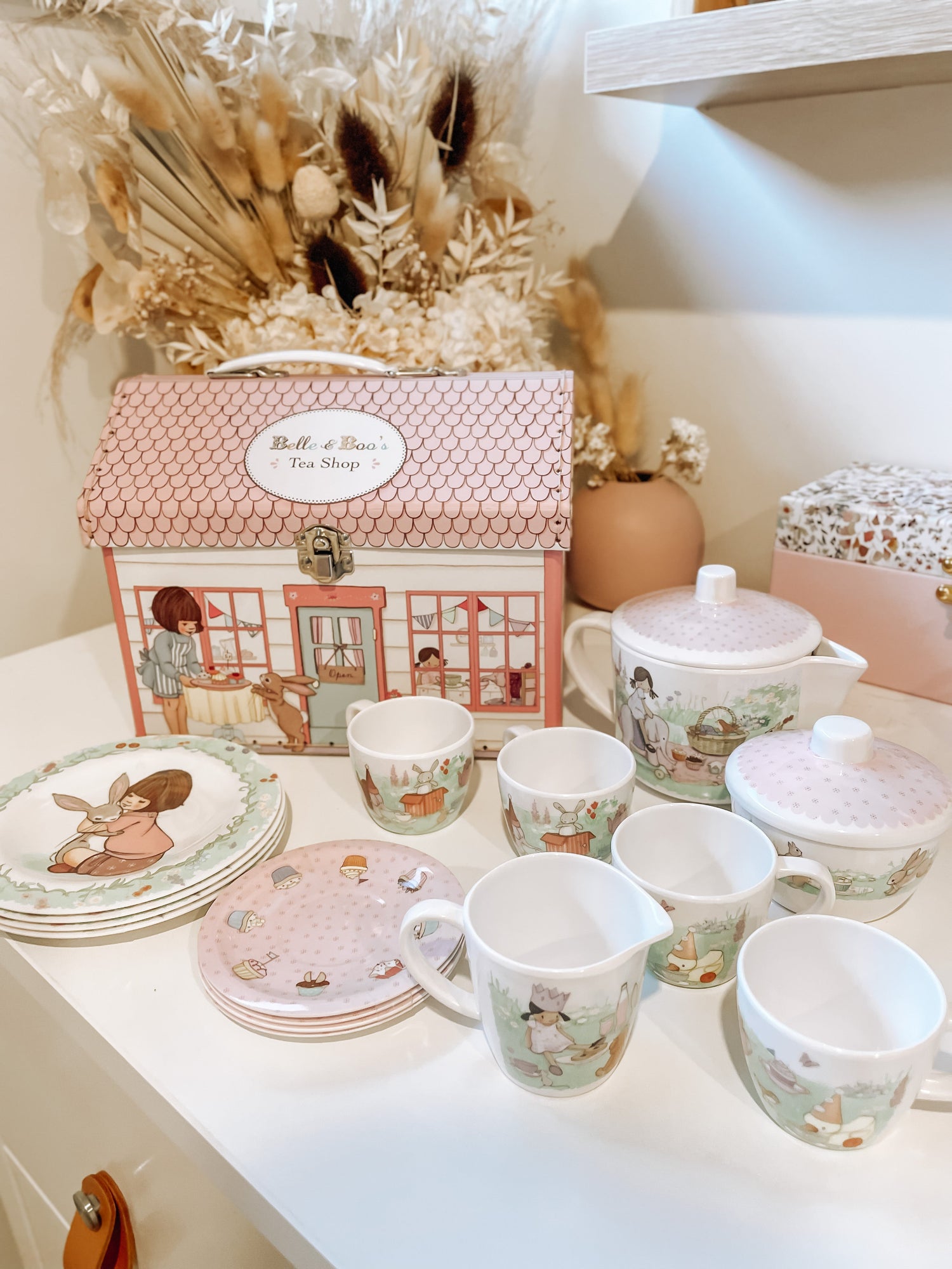 BELLE & BOO | MELAMINE TEA SET IN HOUSE BOX by BELLE & BOO - The Playful Collective