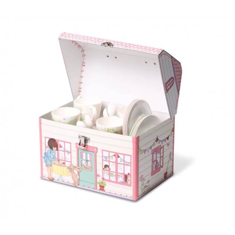 BELLE & BOO | MELAMINE TEA SET IN HOUSE BOX by BELLE & BOO - The Playful Collective