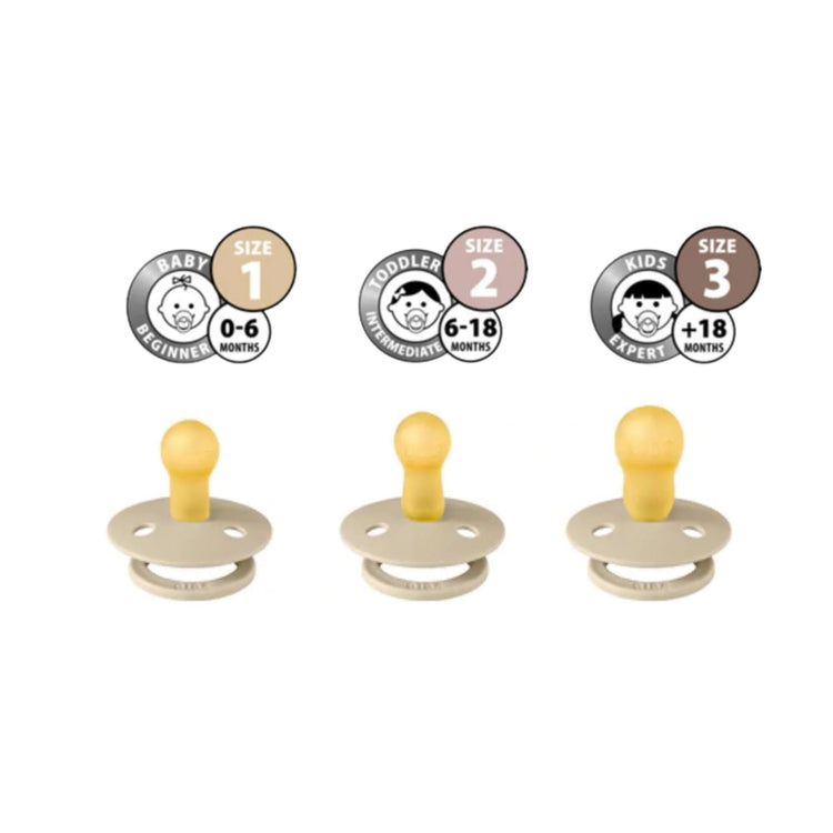 BIBS DUMMIES | COLOUR | SIZE 1 Blush by BIBS - The Playful Collective