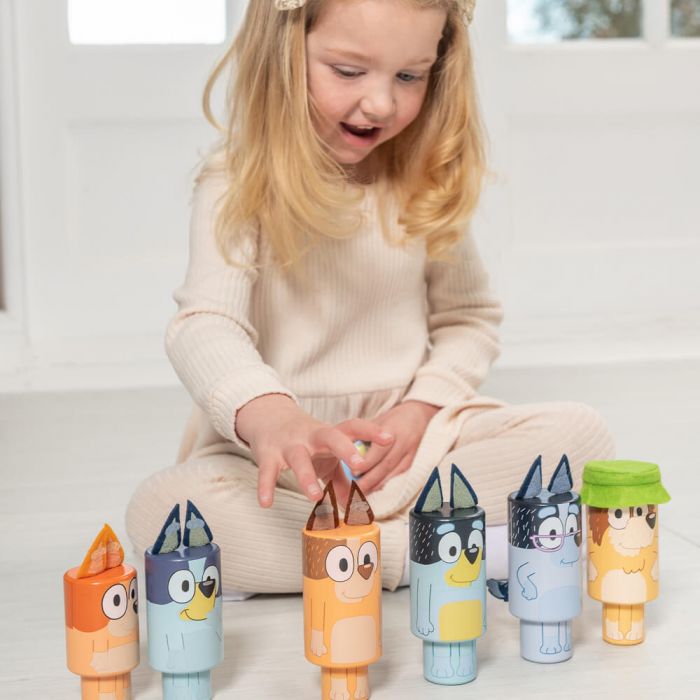 BLUEY | WOODEN CHARACTER SKITTLES by BLUEY - The Playful Collective
