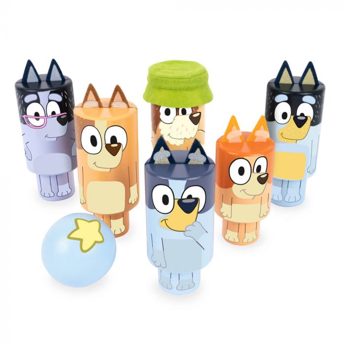 BLUEY | WOODEN CHARACTER SKITTLES by BLUEY - The Playful Collective