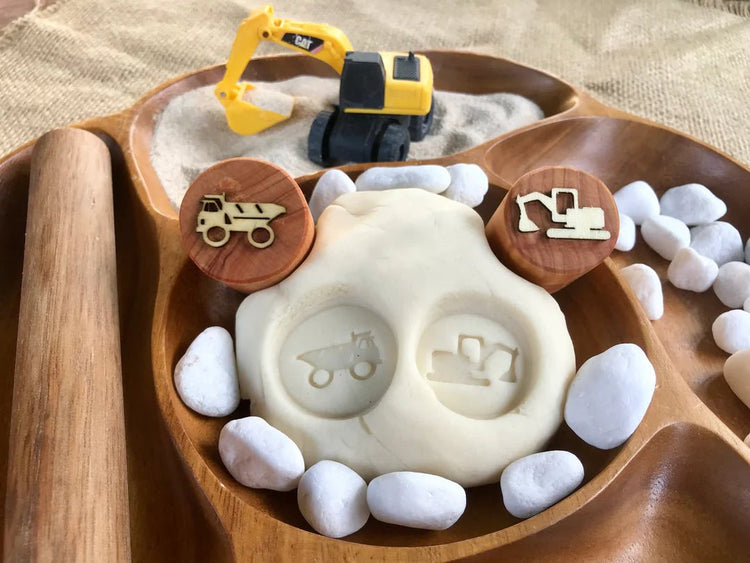CONSTRUCTION PLAYDOUGH STAMPS by BEADIE BUG PLAY - The Playful Collective