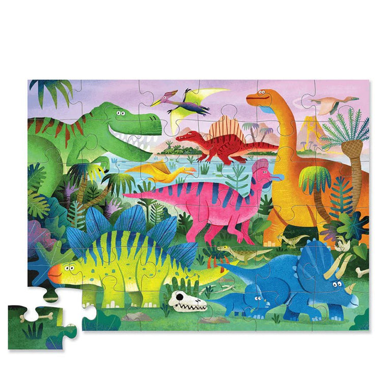 CROCODILE CREEK | CLASSIC FLOOR PUZZLE 36 PIECE - DINO LAND by CROCODILE CREEK - The Playful Collective