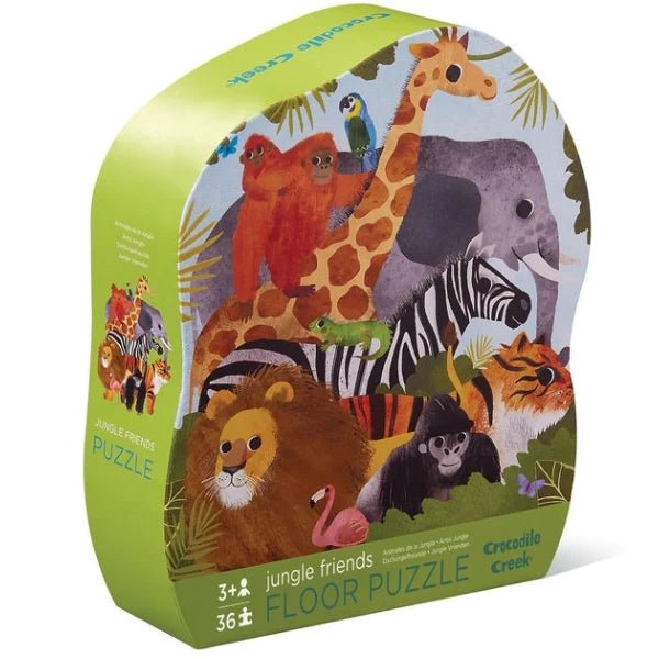Crocodile Creek Classic Floor Puzzle 36 pc - Jungle Friends