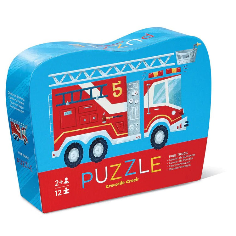 CROCODILE CREEK | MINI PUZZLE 12 PC - FIRE TRUCK by CROCODILE CREEK - The Playful Collective