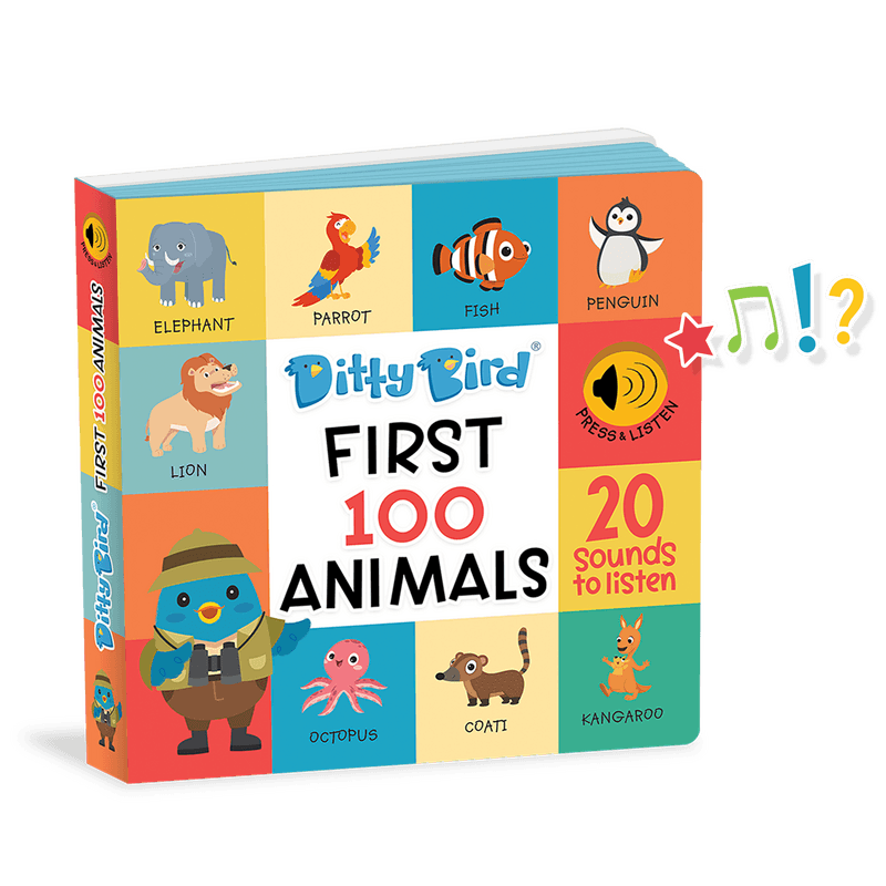First 100 Animals Sound Book by Ditty Bird The Playful Collective