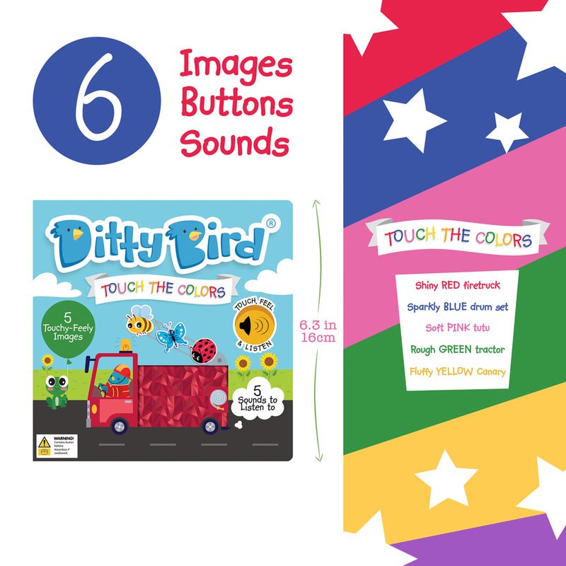DITTY BIRD | TOUCH THE COLOURS SOUND BOOK *PRE-ORDER* by DITTY BIRD - The Playful Collective