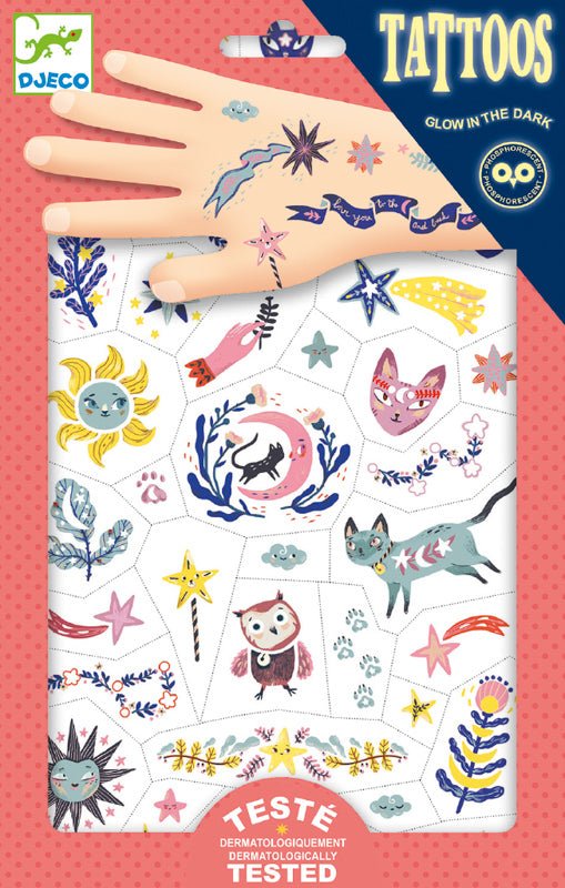 DJECO | TATTOOS - SWEET DREAMS (GLOW IN THE DARK) *PRE-ORDER* by DJECO - The Playful Collective