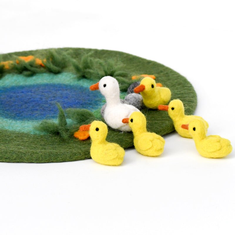 DUCK POND WITH 6 DUCKS PLAY MAT PLAYSCAPE by TARA TREASURES - The Playful Collective