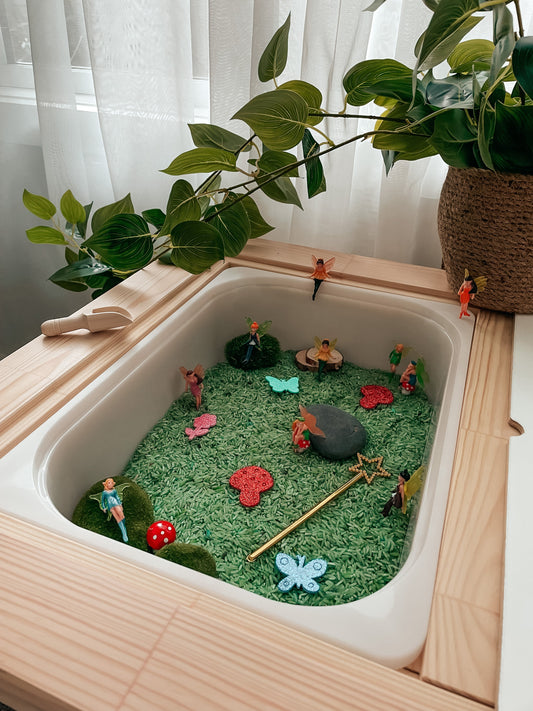 FAIRY GARDEN SMALL WORLD SENSORY KIT Include Container by THE PLAYFUL COLLECTIVE - The Playful Collective