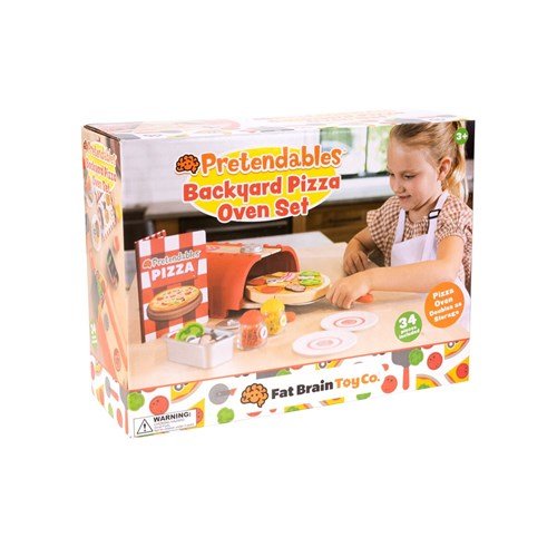 FAT BRAIN TOYS | PRETENDABLES BACKYARD PIZZA OVEN SET by FAT BRAIN TOYS - The Playful Collective