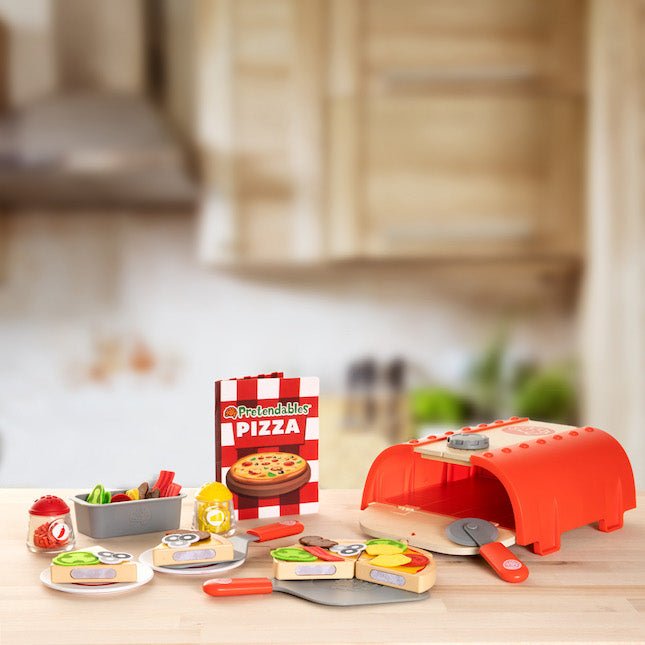 FAT BRAIN TOYS | PRETENDABLES BACKYARD PIZZA OVEN SET by FAT BRAIN TOYS - The Playful Collective