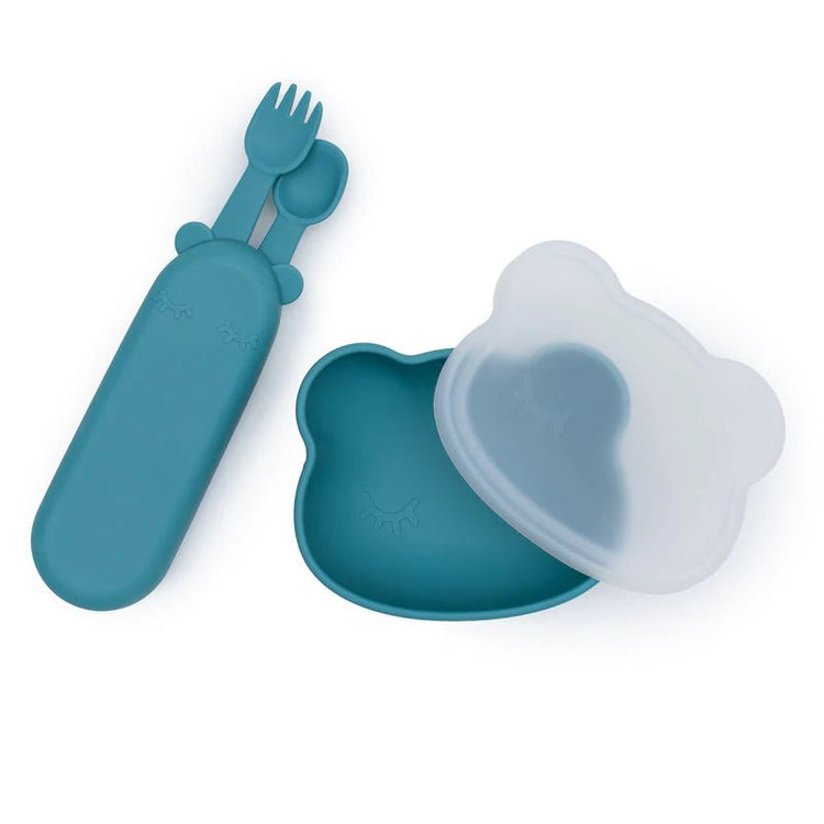 FEEDIE FORK & SPOON SET - BLUE DUSK by WE MIGHT BE TINY - The Playful Collective