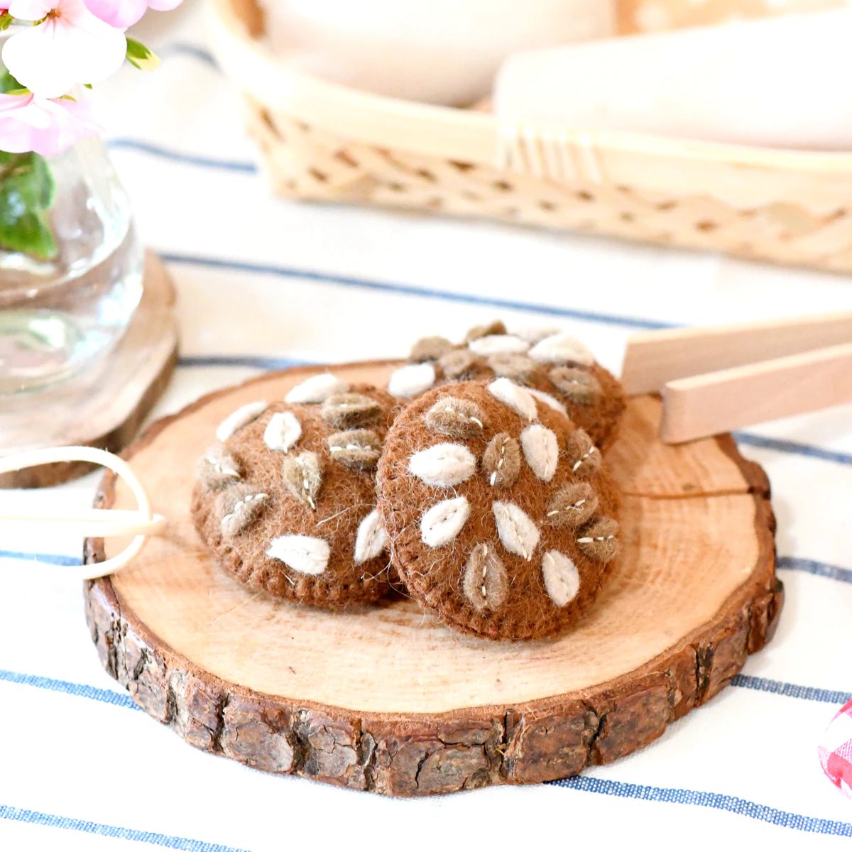 FELT ANZAC BISCUITS (SET OF 3) by TARA TREASURES - The Playful Collective