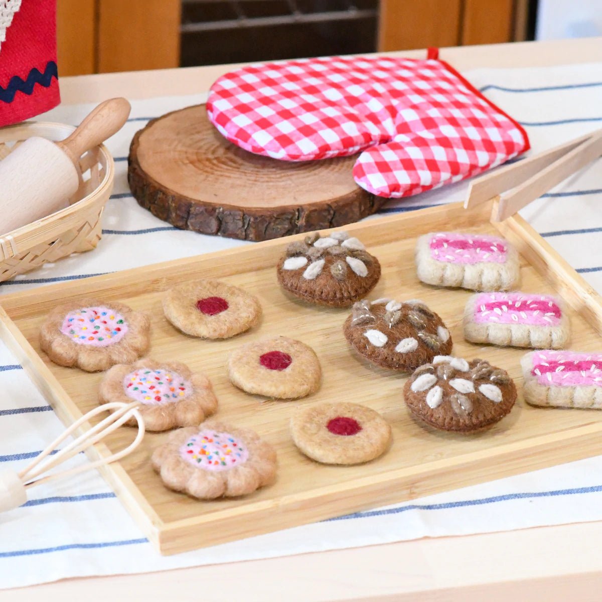 FELT ANZAC BISCUITS (SET OF 3) by TARA TREASURES - The Playful Collective