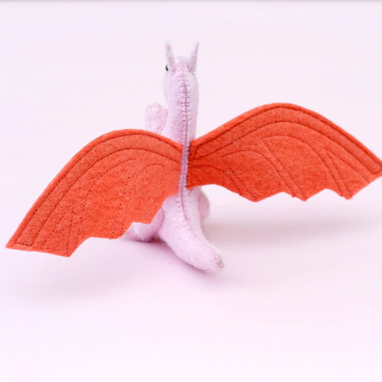 FELT DRAGON TOY - PINK by TARA TREASURES - The Playful Collective