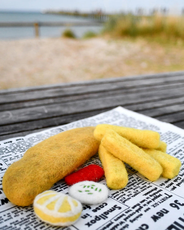 FELT FISH AND CHIPS STACK by TARA TREASURES - The Playful Collective