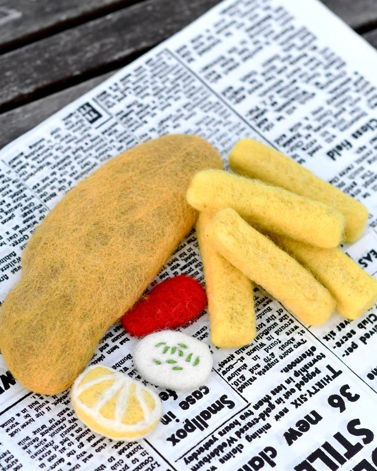 FELT FISH AND CHIPS STACK by TARA TREASURES - The Playful Collective