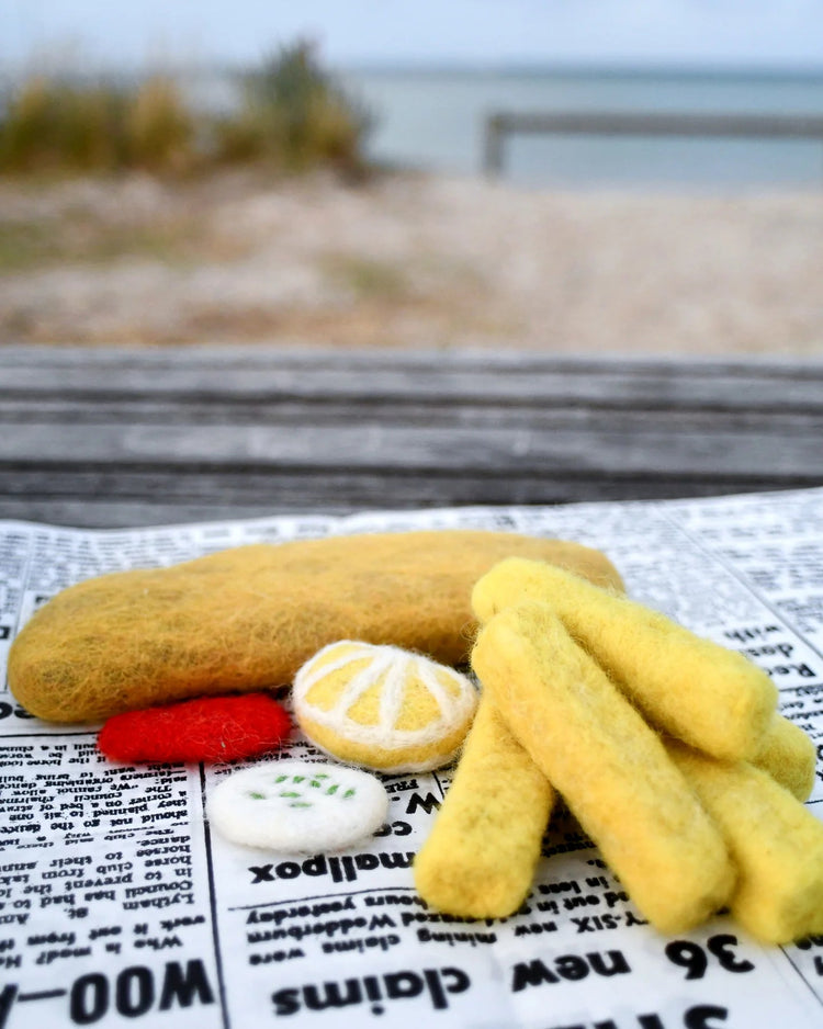 FELT FISH AND CHIPS STACK by TARA TREASURES - The Playful Collective
