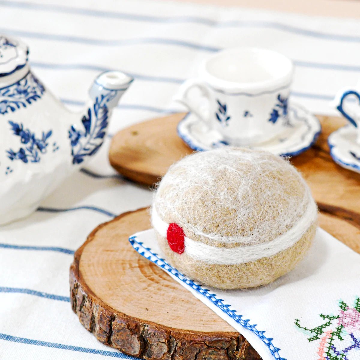 FELT HOT JAM DONUT by TARA TREASURES - The Playful Collective