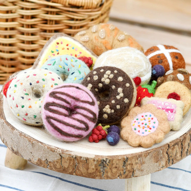 FELT HOT JAM DONUT by TARA TREASURES - The Playful Collective