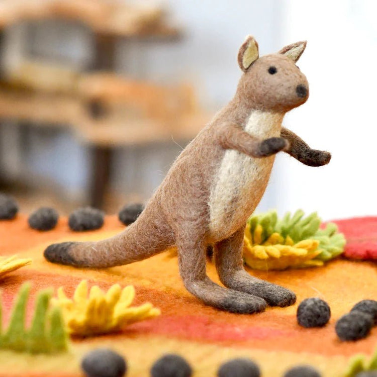FELT KANGAROO TOY (AUSTRALIAN ANIMAL) by TARA TREASURES - The Playful Collective