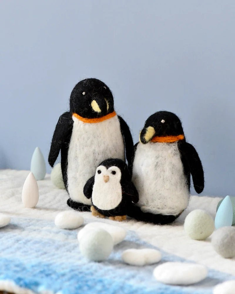 FELT PENGUIN FAMILY (SET OF 3) by TARA TREASURES - The Playful Collective
