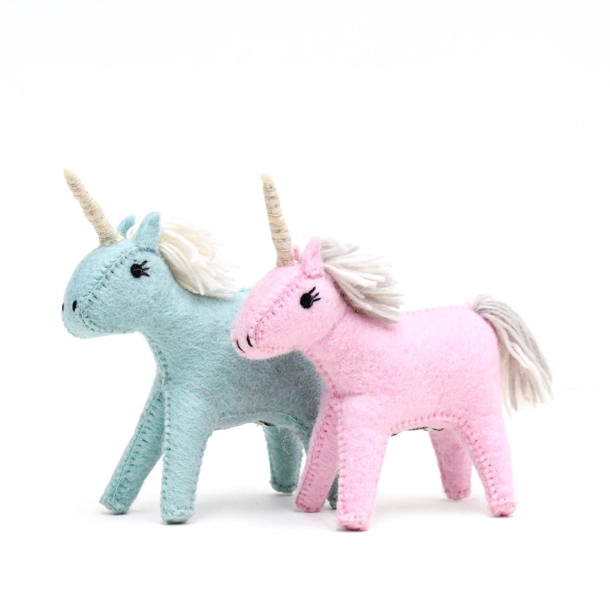 FELT PINK UNICORN TOY by TARA TREASURES - The Playful Collective